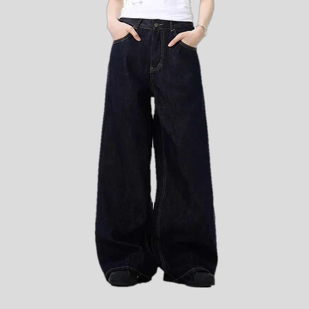Dark fashion men's jeans