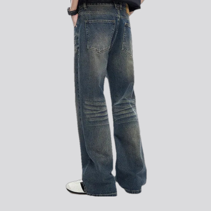 90s style faded men's jeans
