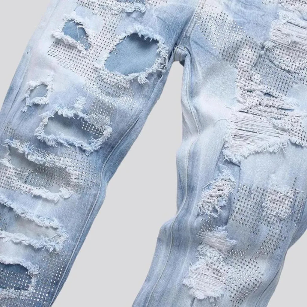 Men's cloud-wash jeans