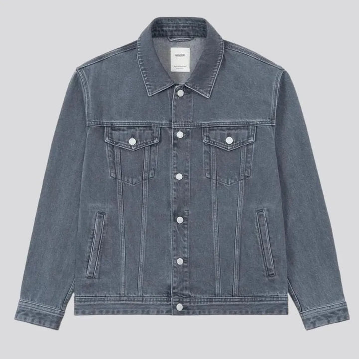 12oz oversized jeans jacket
 for men