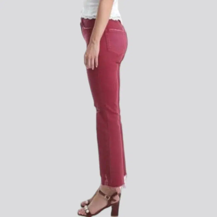 Street bordo jeans
 for women