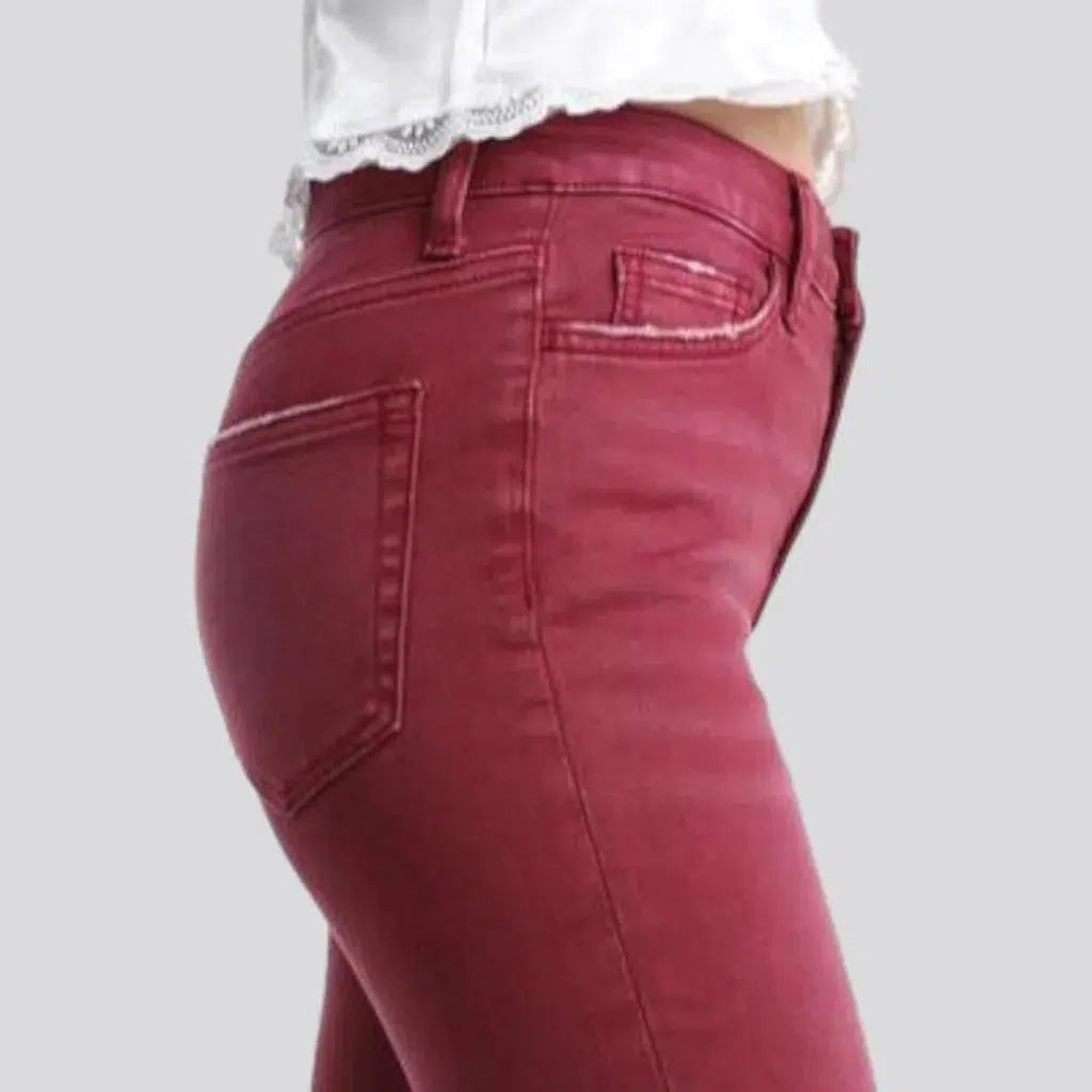 Street bordo jeans
 for women