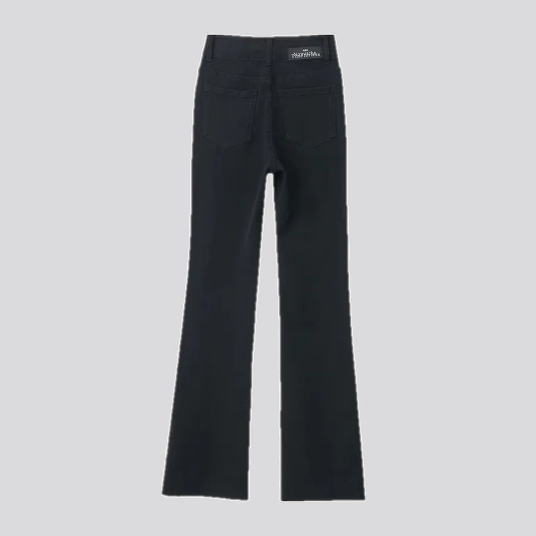 Fashionable bootcut high waist jeans for women