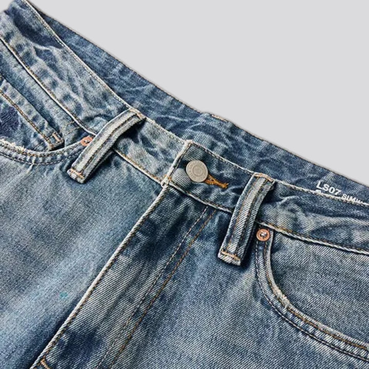 90s style straight fit men's jeans