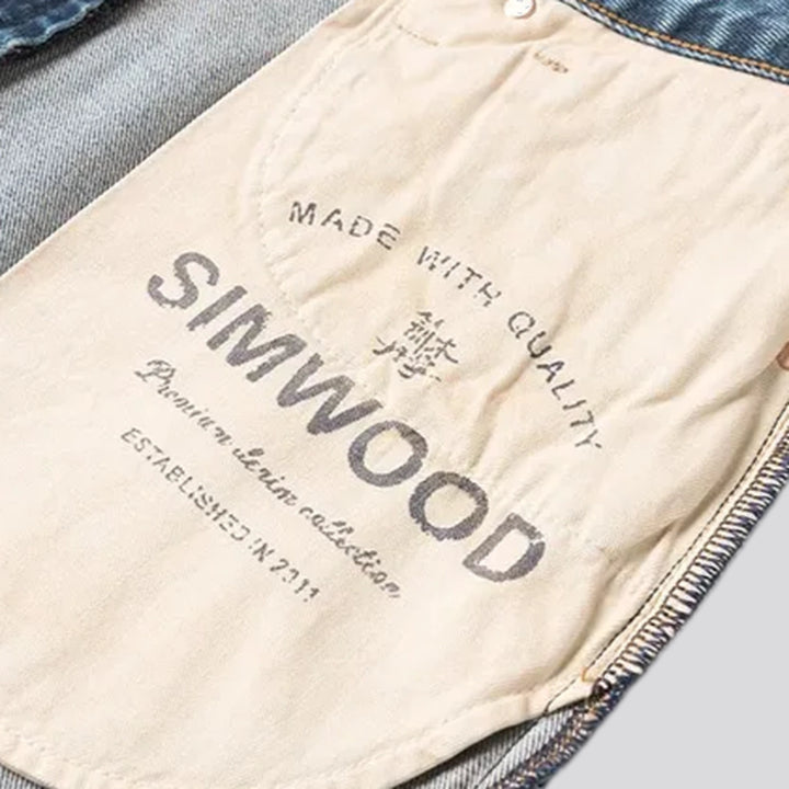 90s style straight fit men's jeans
