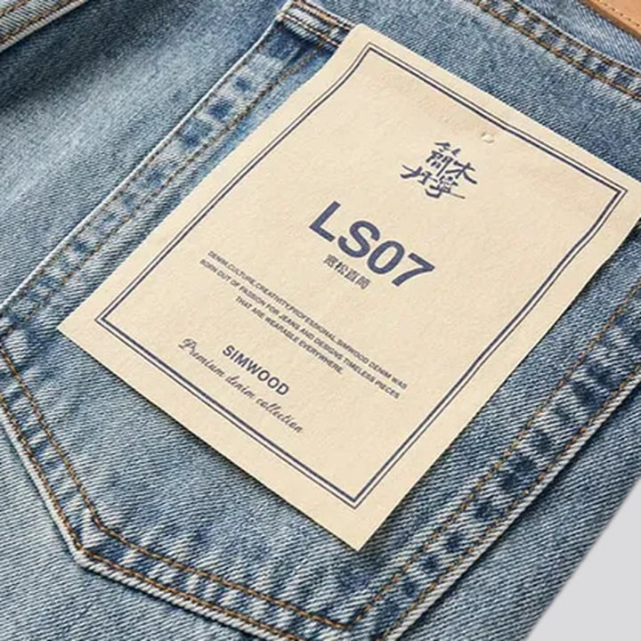90s style straight fit men's jeans
