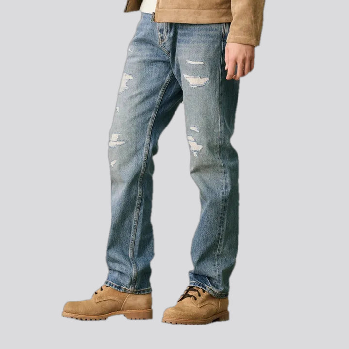 90s style straight fit men's jeans