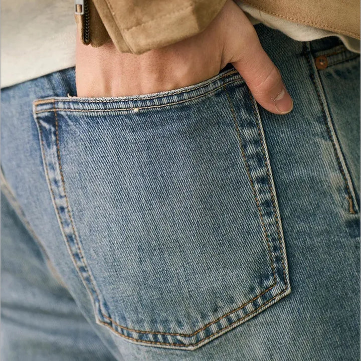 90s style straight fit men's jeans