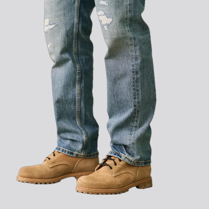 90s style straight fit men's jeans