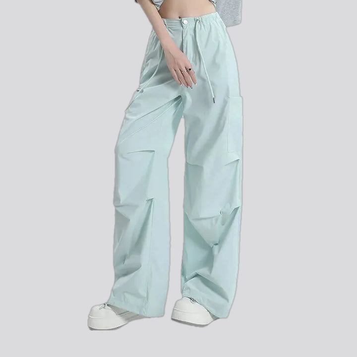 High waist stylish women's denim joggers