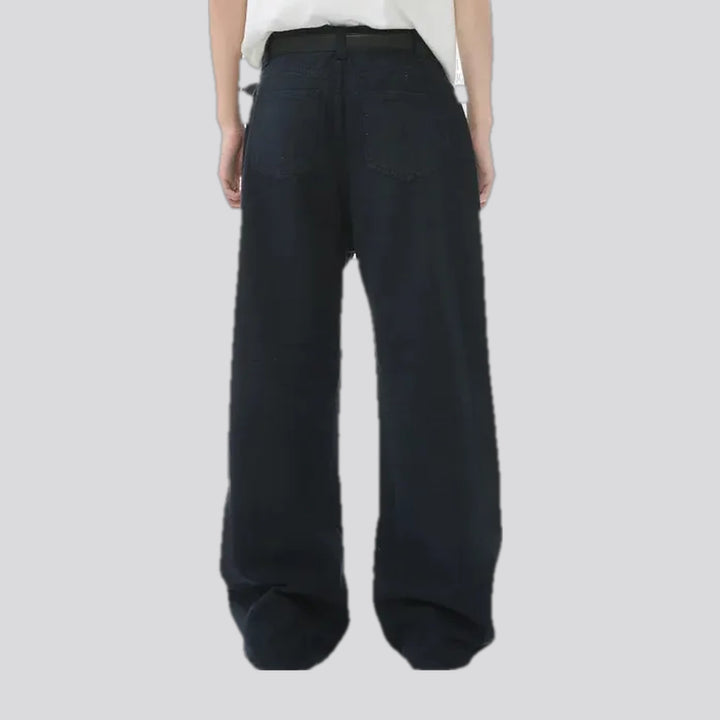 Baggy casual midweight jean pants for men